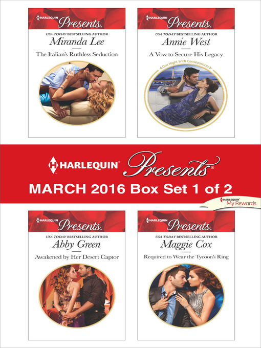 Title details for Harlequin Presents March 2016--Box Set 1 of 2 by Miranda Lee - Wait list